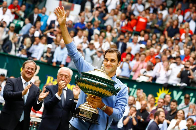 Роджер Федерер - 9-кратный триумфатор Gerry Weber Open