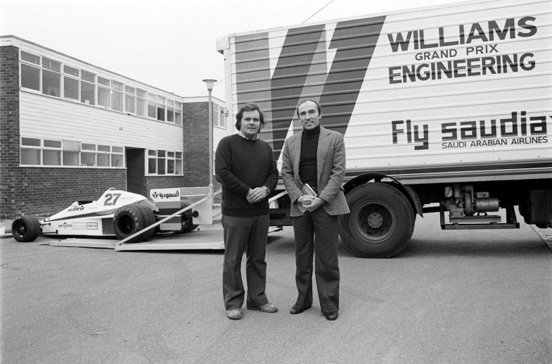 Патрик Хэд и Фрэнк Уильямс в 1978 году