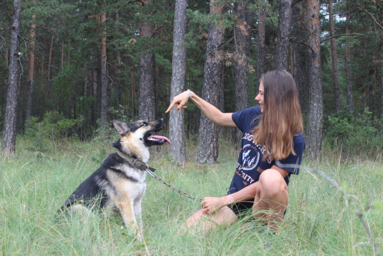 Валерия и ее верный пес Скай
