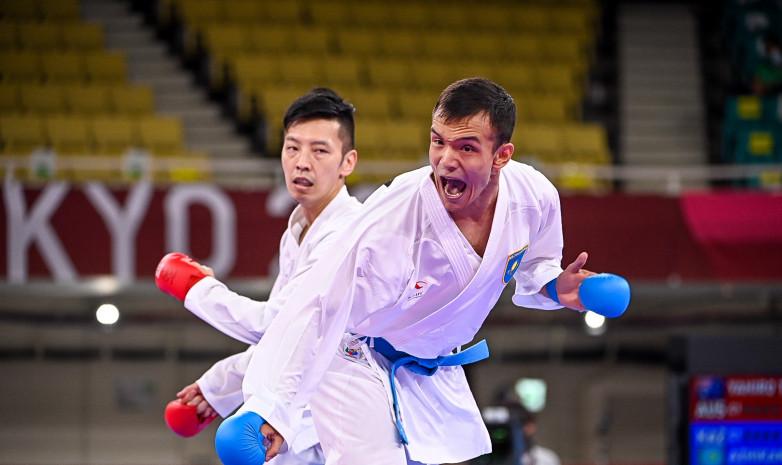 Казахстанский каратист Нурканат Ажиканов стартовал с победы на Олимпийских играх в Токио