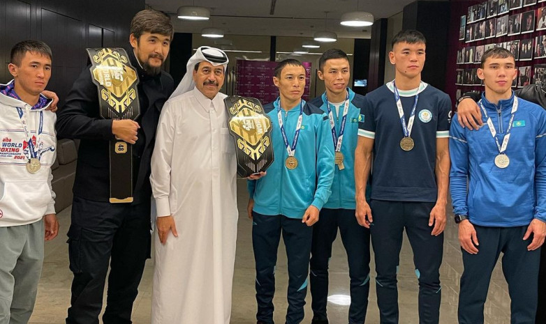ФОТО. Дикий Арман и принц Катара поздравили казахстанских боксеров с завоеванием медалей на чемпионате мира по боксу