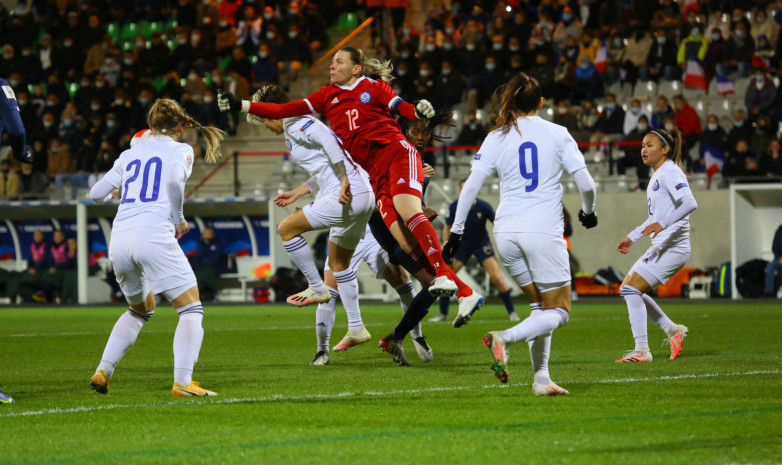 Женская сборная Казахстана уступила Франции в отборочном матче ЧМ-2023