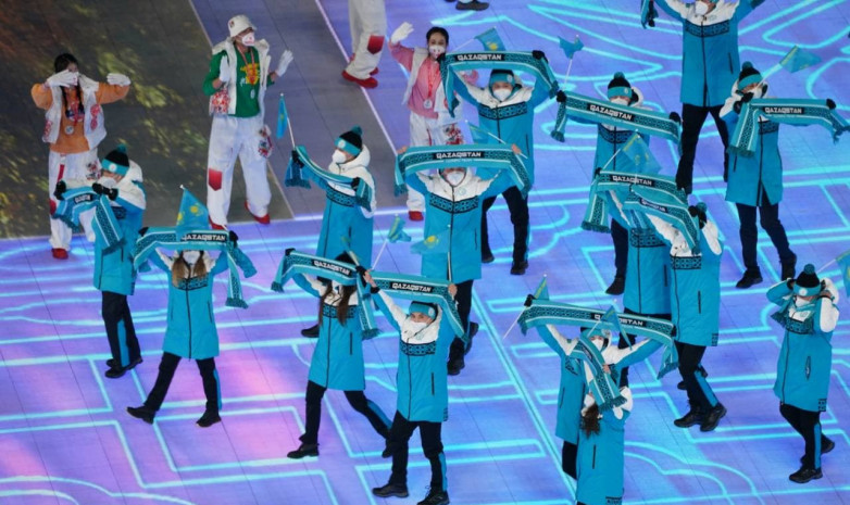 Фоторепортаж с прохода казахстанской сборной на открытии Олимпиады  в Пекине 