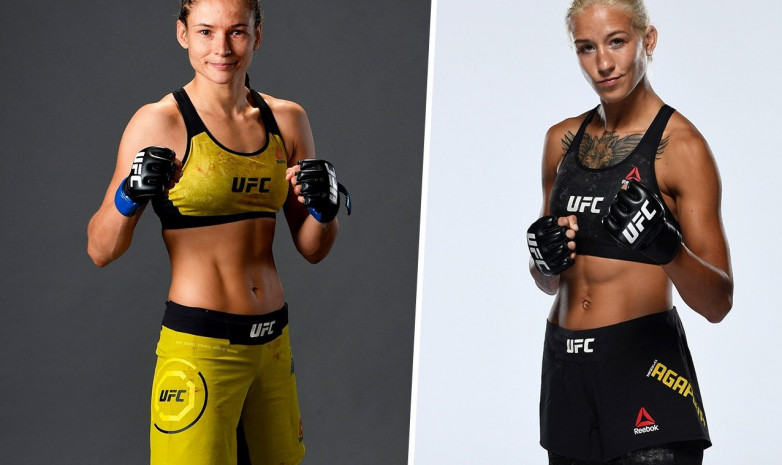 Видео полного боя Марии Агаповой и Марины Мороз на турнире UFC 272