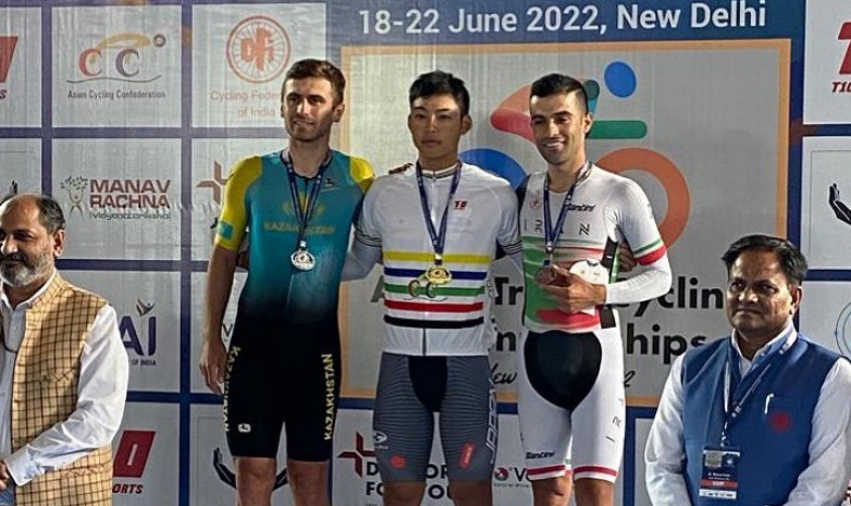 Казахстанский велогонщик выиграл серебряную медаль на чемпионате Азии в омниуме