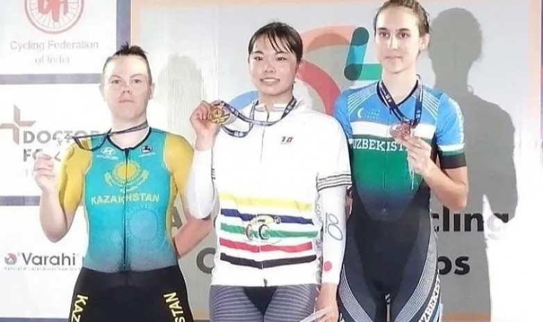 Елизавета Гринберг стала серебряной призеркой чемпионата Азии в омниуме