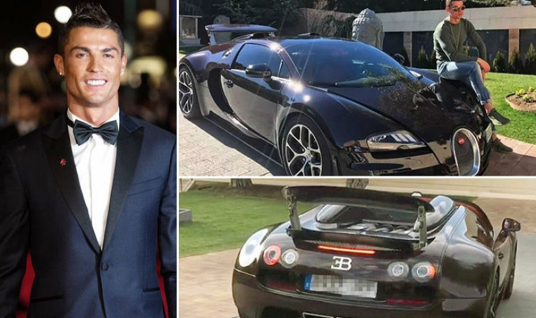 Bugatti, принадлежащий Криштиану Роналду, попал в аварию на Мальорке
