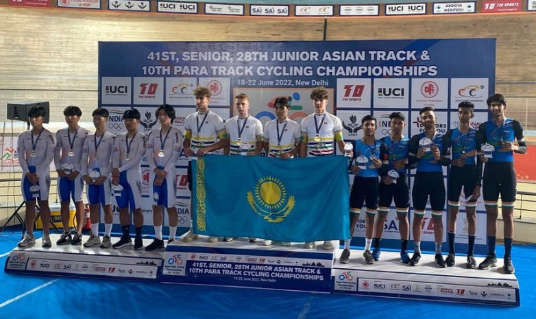 Сборная Казахстана по велоспорту на треке завоевала 4 медали на чемпионате Азии