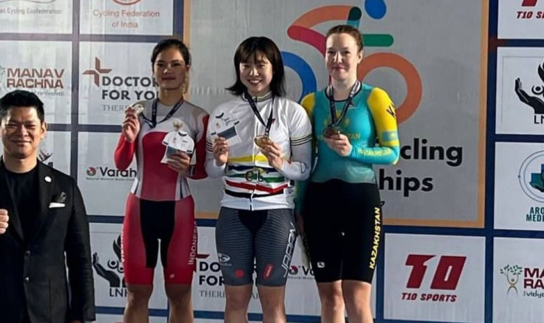 Казахстанская велогонщица завоевала историческую медаль на чемпионате Азии в гонке омниум