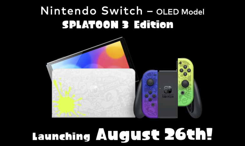 Nintendo представила Switch OLED в дизайне Splatoon 3