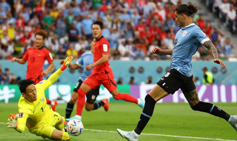 Футболдан ӘЧ: Уругвай - Оңтүстік Корея матчында есеп ашылмады