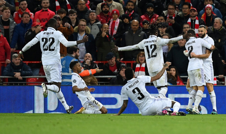 «Реал» — первая команда в истории, забившая 5 голов «Ливерпулю» на «Энфилде» в матче еврокубков
