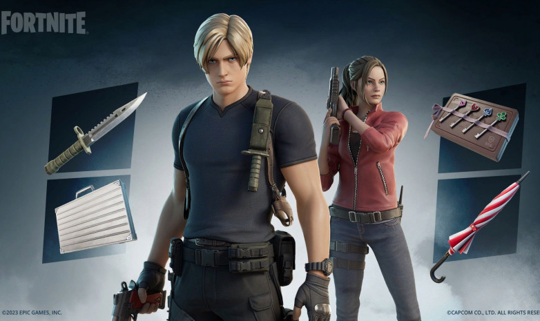 Леон и Клэр из Resident Evil появились в Fortnite