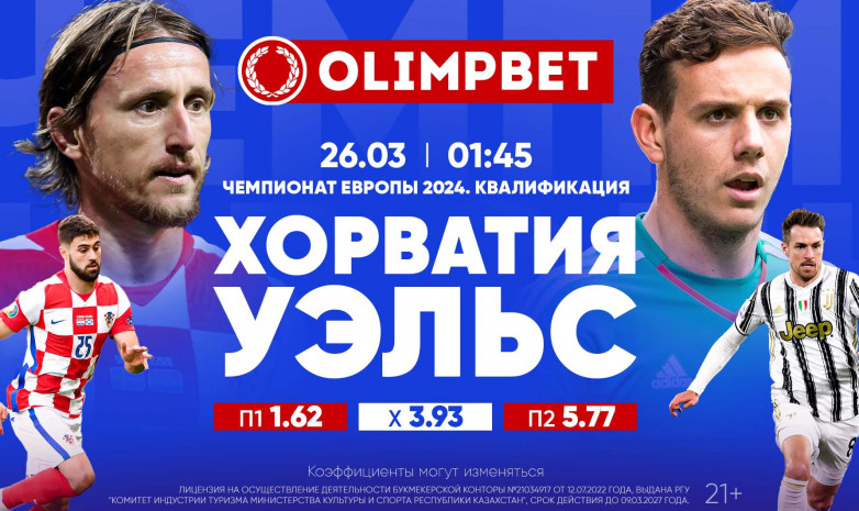 Топовые субботние матчи квалификации Евро-2024 в кэфах от Olimpbet