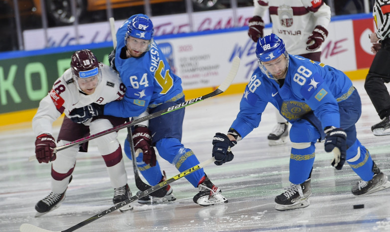 Фоторепортаж с матча ЧМ-2023 по хоккею Казахстан – Латвия