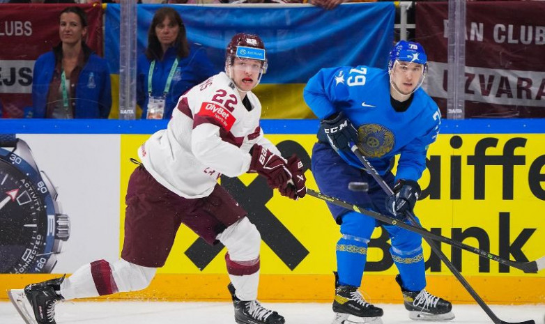 Видеообзор матча ЧМ-2023 по хоккею Казахстан — Латвия
