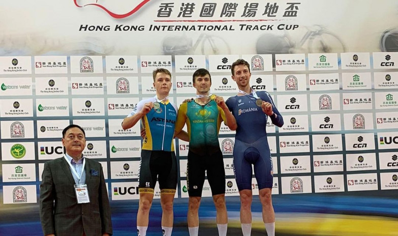 Казахстан завоевал «золото» на турнире по велоспорту на треке в Гонконге