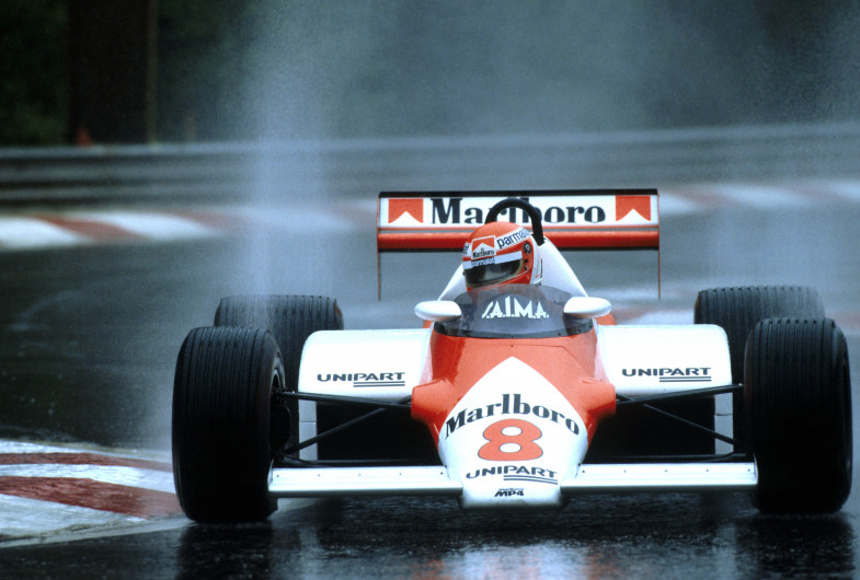 Лауда за рулем McLaren MP4/1C 1983 год