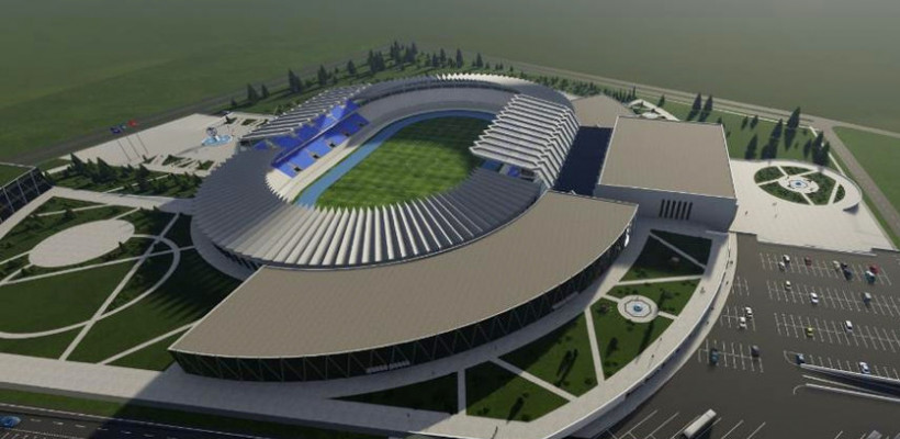 Эскиз нового стадиона в Бишкеке. ВИДЕО